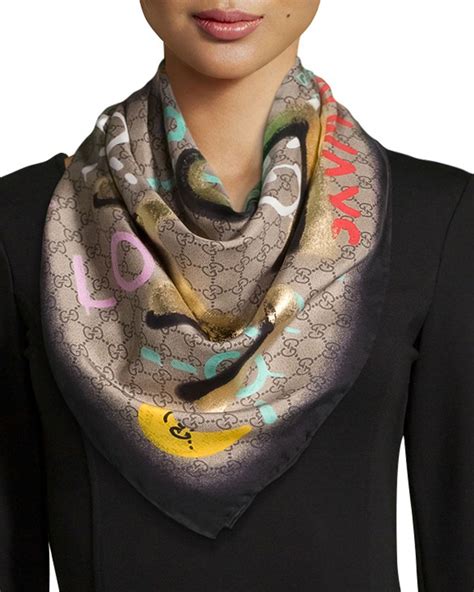 gucci colorful scarf|Gucci women scarf.